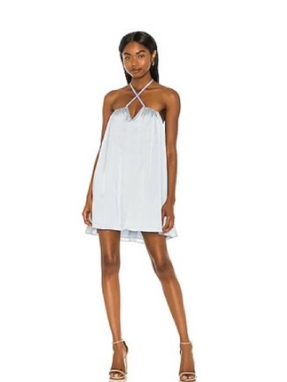 Lovers + Friends Shawn Mini Dress in Sky Blue